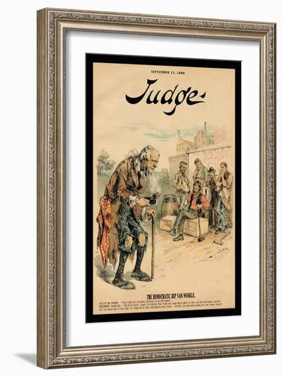 Judge Magazine: The Democratic Rip Van Winkle-null-Framed Art Print