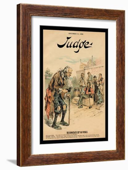 Judge Magazine: The Democratic Rip Van Winkle-null-Framed Art Print