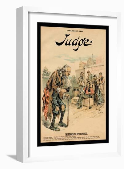 Judge Magazine: The Democratic Rip Van Winkle-null-Framed Art Print