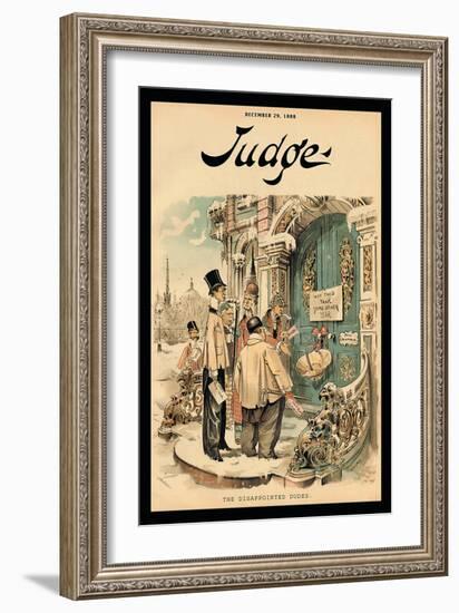 Judge Magazine: The Disappointed Dudes-Grant Hamilton-Framed Art Print