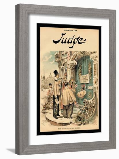 Judge Magazine: The Disappointed Dudes-Grant Hamilton-Framed Art Print