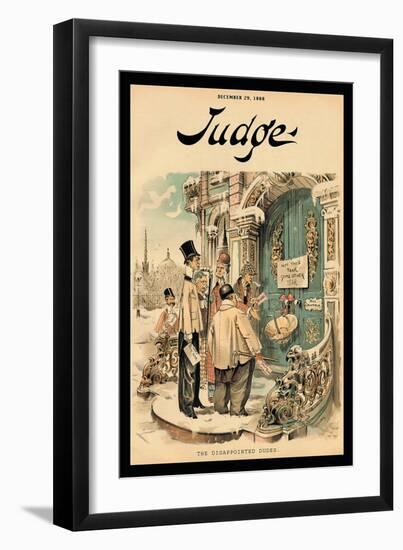 Judge Magazine: The Disappointed Dudes-Grant Hamilton-Framed Art Print
