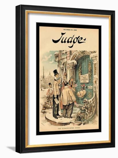 Judge Magazine: The Disappointed Dudes-Grant Hamilton-Framed Art Print