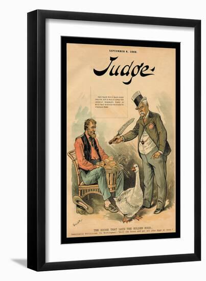 Judge Magazine: The Goose That Lays the Golden Eggs-Bernhard Gillam-Framed Art Print