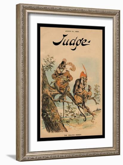 Judge Magazine: The Jealous Monkey-null-Framed Art Print