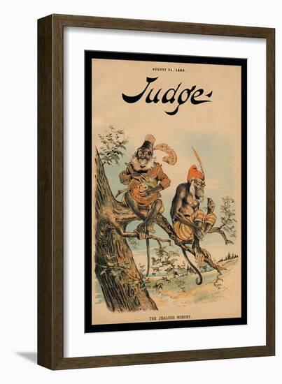 Judge Magazine: The Jealous Monkey-null-Framed Art Print