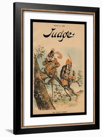 Judge Magazine: The Jealous Monkey-null-Framed Art Print