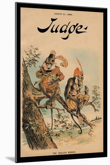 Judge Magazine: The Jealous Monkey-null-Mounted Art Print