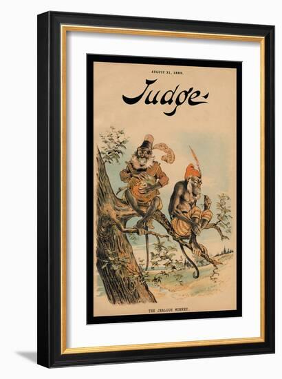 Judge Magazine: The Jealous Monkey-null-Framed Art Print