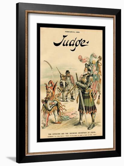 Judge Magazine: The Outgoing and Incoming Secretary of State-null-Framed Art Print