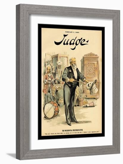 Judge Magazine: The Presidential Prestidigitateur-Grant Hamilton-Framed Art Print