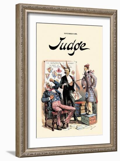 Judge: No Gentleman is Without a Coat of Arms-null-Framed Art Print