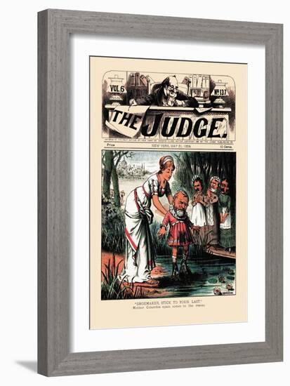 Judge: Shoemaker, Stick to Your Last-null-Framed Art Print