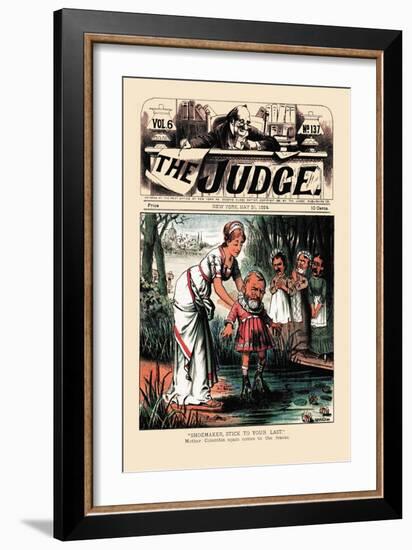 Judge: Shoemaker, Stick to Your Last-null-Framed Art Print