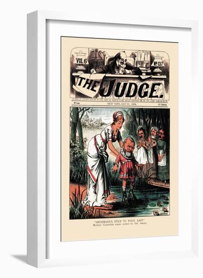 Judge: Shoemaker, Stick to Your Last-null-Framed Art Print