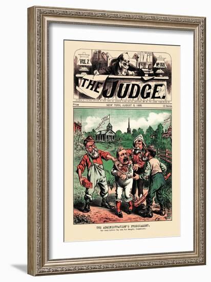 Judge: The Administration's Predicament-null-Framed Art Print