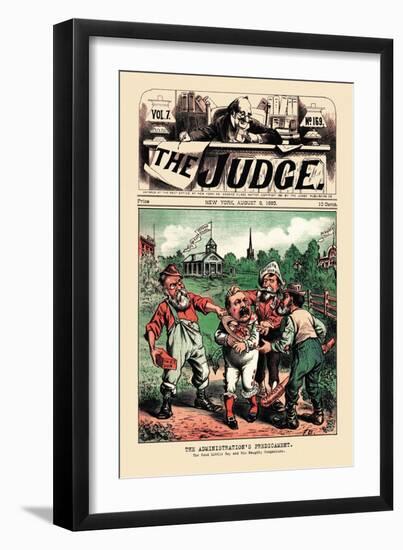Judge: The Administration's Predicament-null-Framed Art Print