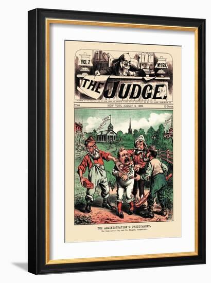 Judge: The Administration's Predicament-null-Framed Art Print