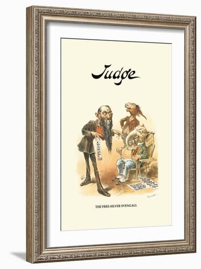 Judge: The Free-Silver Svengali-Bernhard Gillam-Framed Art Print