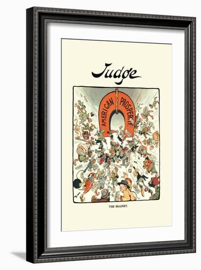 Judge: The Magnet, American Prosperity-null-Framed Art Print