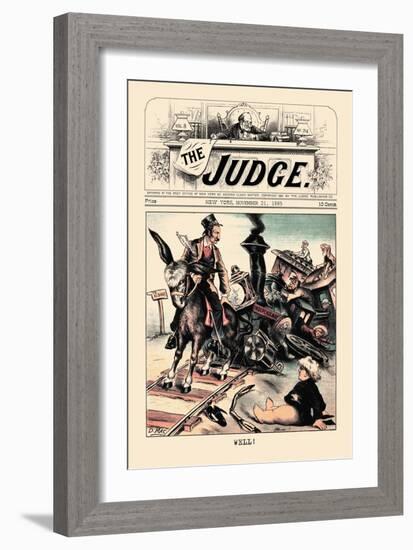 Judge: Well!-null-Framed Art Print