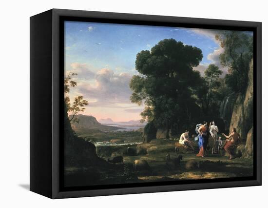 Judgement of Paris (1645-164)-Claude Lorraine-Framed Premier Image Canvas