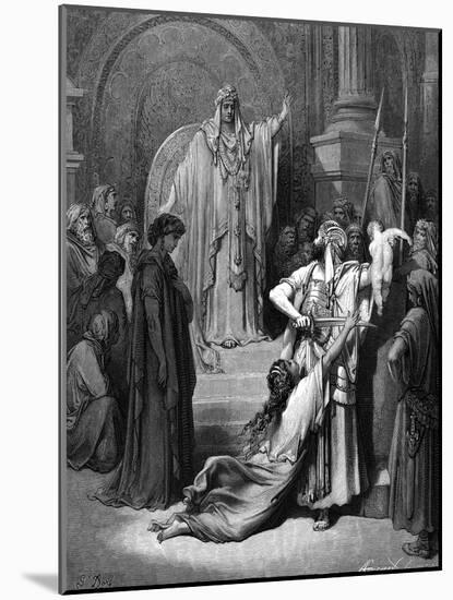 Judgement of Solomon, 1866-Gustave Doré-Mounted Giclee Print