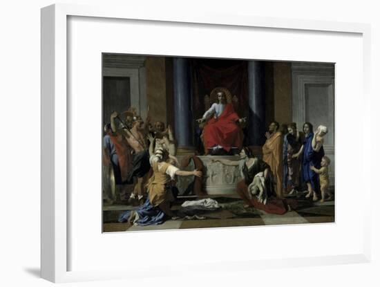 Judgement of Solomon-Nicolas Poussin-Framed Giclee Print