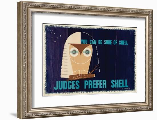 Judges Prefer Shell-null-Framed Art Print