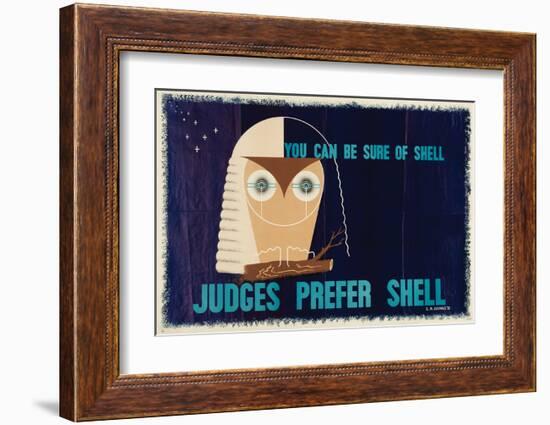 Judges Prefer Shell-null-Framed Art Print