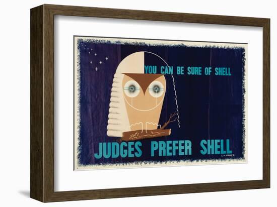 Judges Prefer Shell-null-Framed Art Print