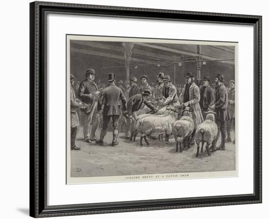 Judging Sheep at a Cattle Show-Frank Dadd-Framed Giclee Print