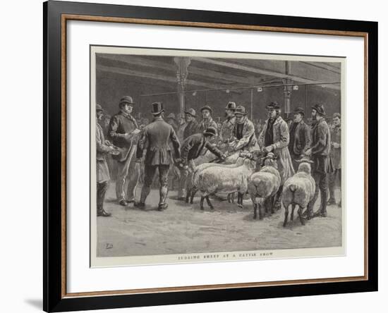 Judging Sheep at a Cattle Show-Frank Dadd-Framed Giclee Print