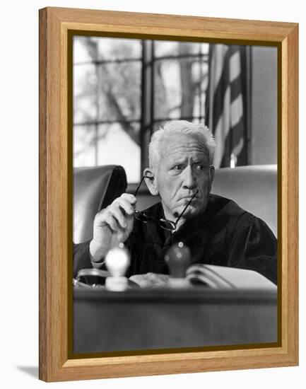 Judgment At Nuremberg, Spencer Tracy, 1961-null-Framed Stretched Canvas