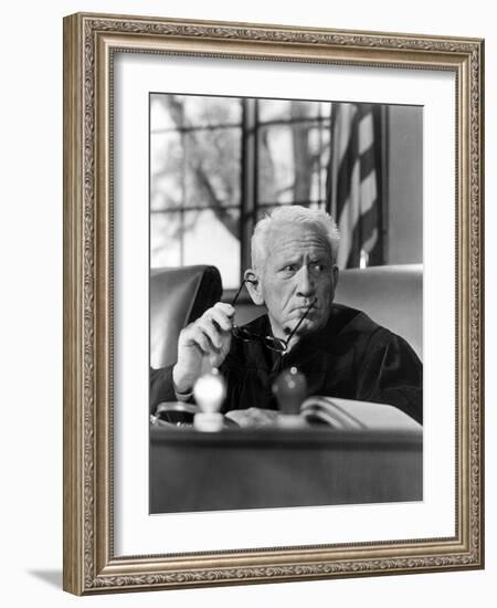 Judgment At Nuremberg, Spencer Tracy, 1961-null-Framed Photo