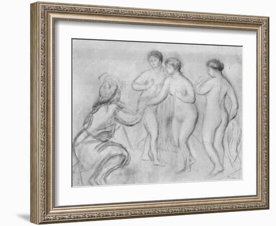 'Judgment of Paris' c1913-Edgar Degas-Framed Giclee Print