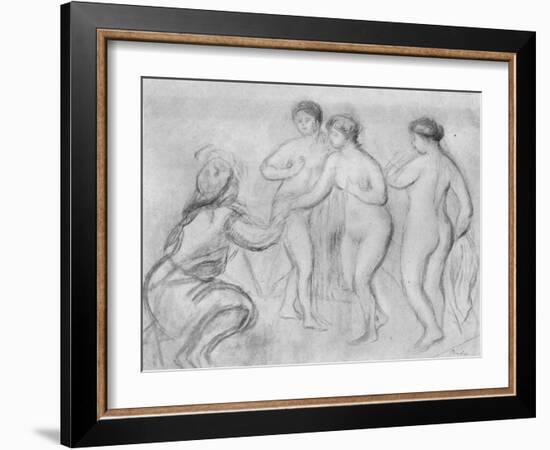 'Judgment of Paris' c1913-Edgar Degas-Framed Giclee Print