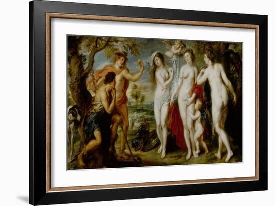 Judgment of Paris of 1639-Peter Paul Rubens-Framed Giclee Print