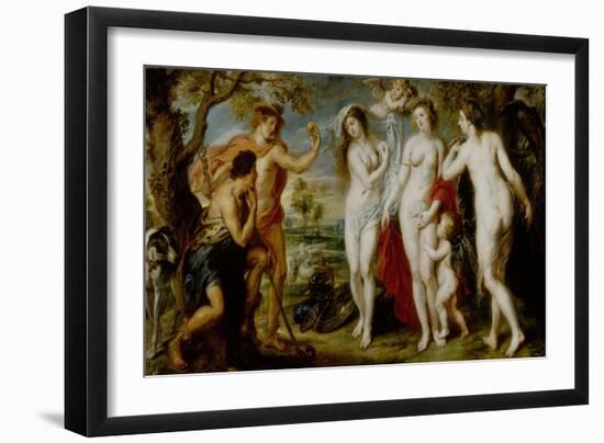 Judgment of Paris of 1639-Peter Paul Rubens-Framed Giclee Print