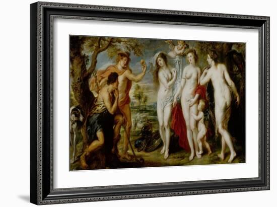 Judgment of Paris of 1639-Peter Paul Rubens-Framed Giclee Print