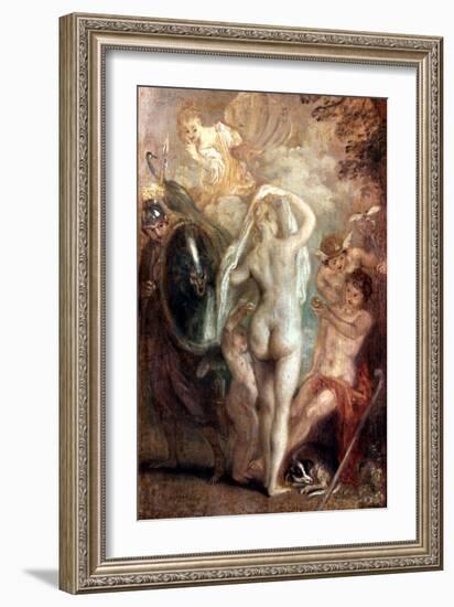 Judgment Of Paris-Jean Antoine Watteau-Framed Giclee Print