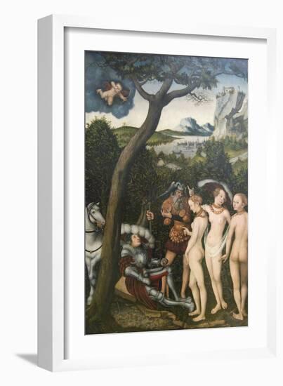 Judgment of Paris-Lucas Cranach the Elder-Framed Art Print