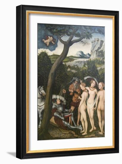 Judgment of Paris-Lucas Cranach the Elder-Framed Art Print