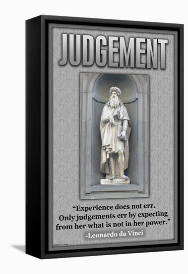 Judgment-null-Framed Stretched Canvas