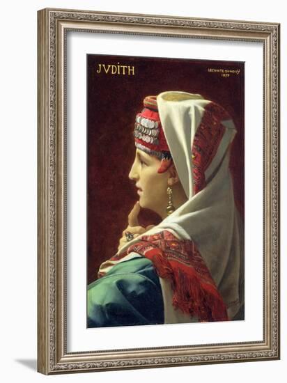 Judith, 1875 (Oil on Panel)-Jean Jules Antoine Lecomte du Nouy-Framed Giclee Print