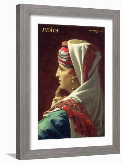 Judith, 1875 (Oil on Panel)-Jean Jules Antoine Lecomte du Nouy-Framed Giclee Print