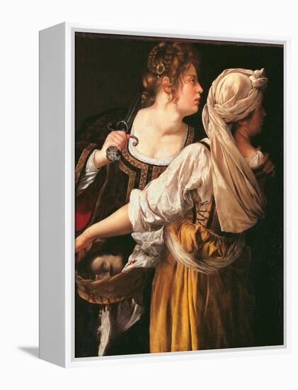 Judith and Her Maidservant (Judith with Holofernes Head)-Artemisia Gentileschi-Framed Premier Image Canvas