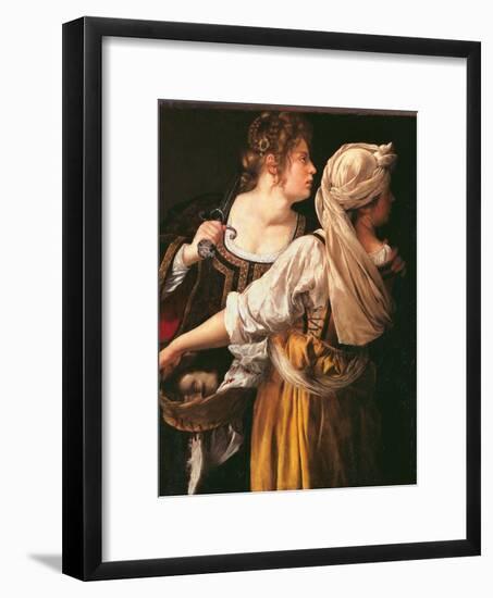 Judith and Her Maidservant (Judith with Holofernes Head)-Artemisia Gentileschi-Framed Giclee Print