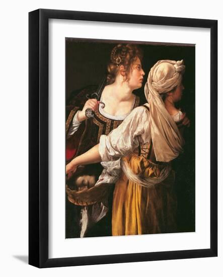 Judith and Her Maidservant (Judith with Holofernes Head)-Artemisia Gentileschi-Framed Giclee Print