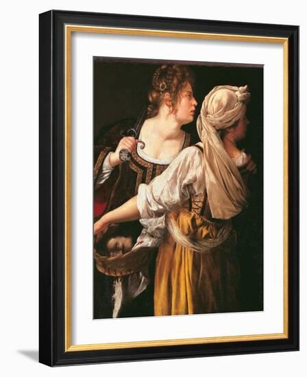 Judith and Her Maidservant (Judith with Holofernes Head)-Artemisia Gentileschi-Framed Giclee Print